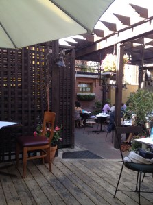 The patio at Bonterr