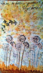 Mixed media on watercolour paper Louise Gallagher 2014