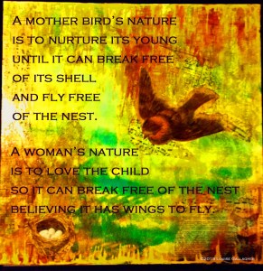 Break Free  Mixed media on canvas  30" x 30"  ©2015 Louise Gallagher