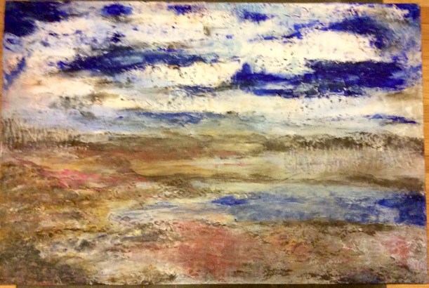 The Long View 26" x 32" Acrylic on board 2016 Louise Gallagher